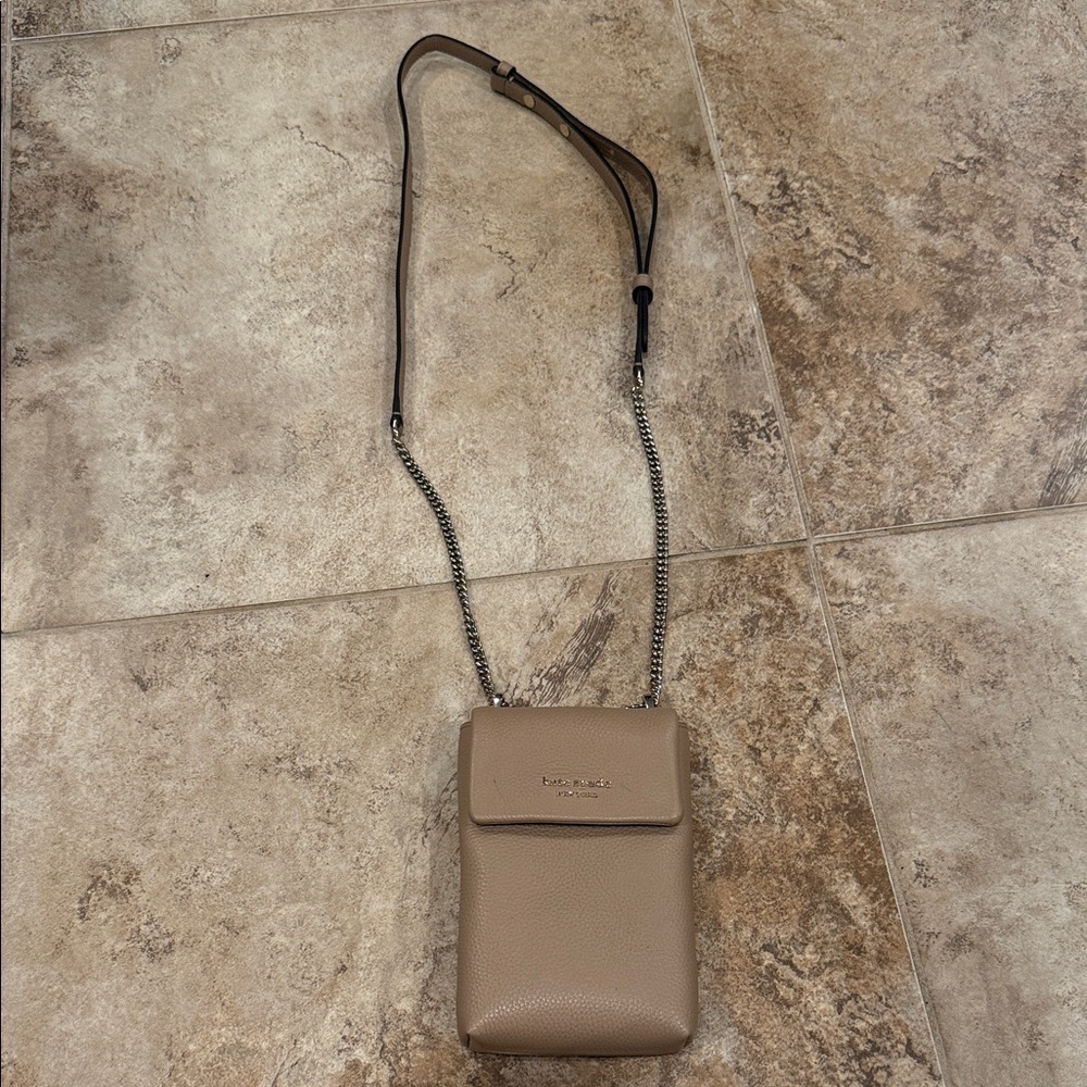 Kate Spade Taupe Leather Crossbody